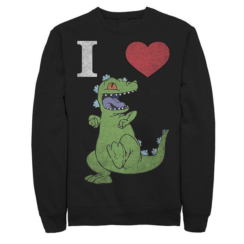 Mens Nickelodeon RugRats I Love Reptar Sweatshirt Black Product Image