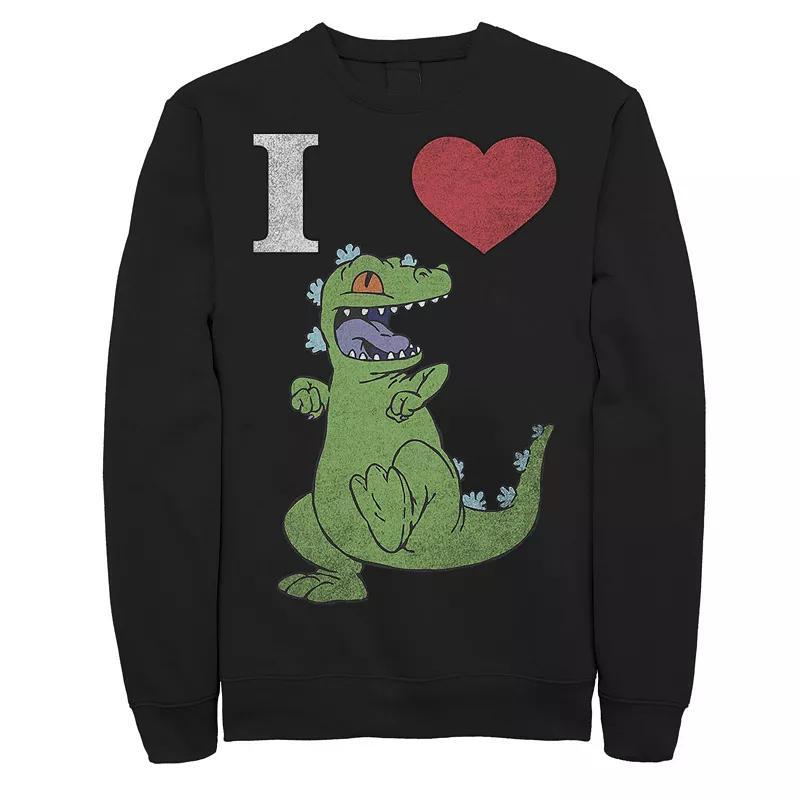 Mens Nickelodeon RugRats I Love Reptar Sweatshirt Black Product Image