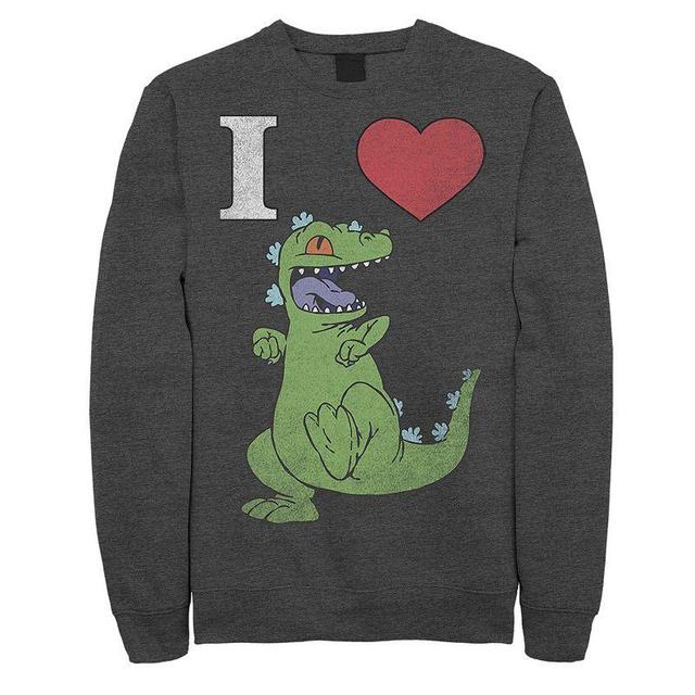 Mens Nickelodeon RugRats I Love Reptar Sweatshirt Grey Heather Product Image