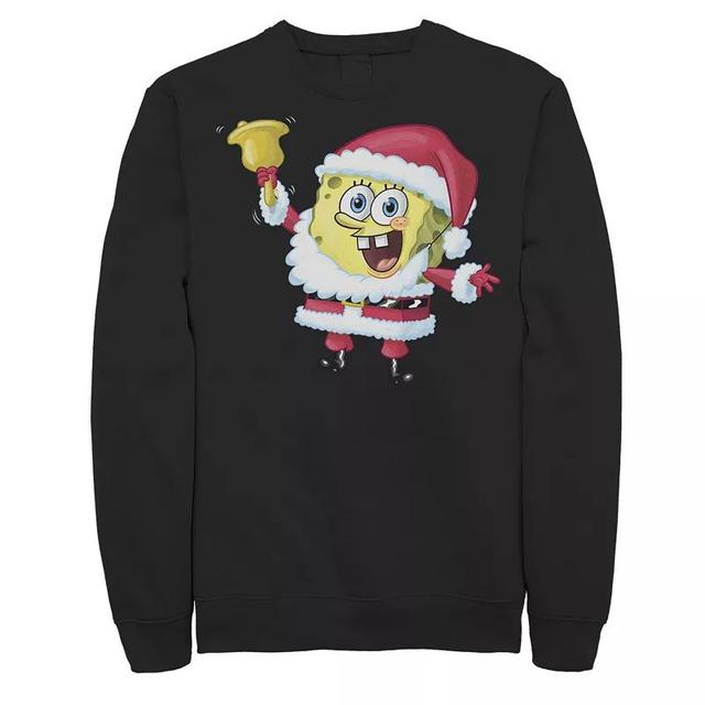 Mens Nickelodeon SpongeBob SquarePants Santa Claus Sweatshirt Product Image