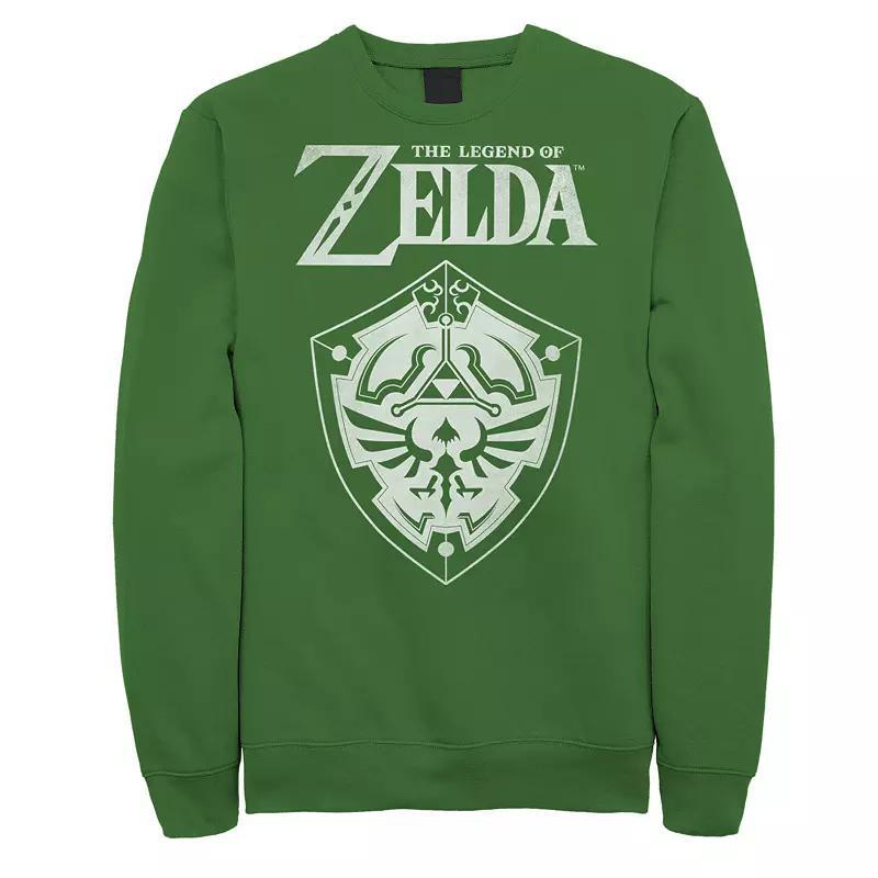 Mens Nintendo Zelda Classic Hylian Shield White Logo Sweatshirt Product Image