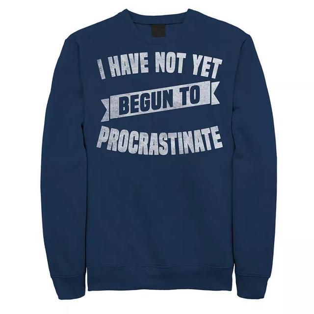 Big & Tall I Have Not Yet Begun To Procrastinate Fleece Sweatshirt, Mens Product Image