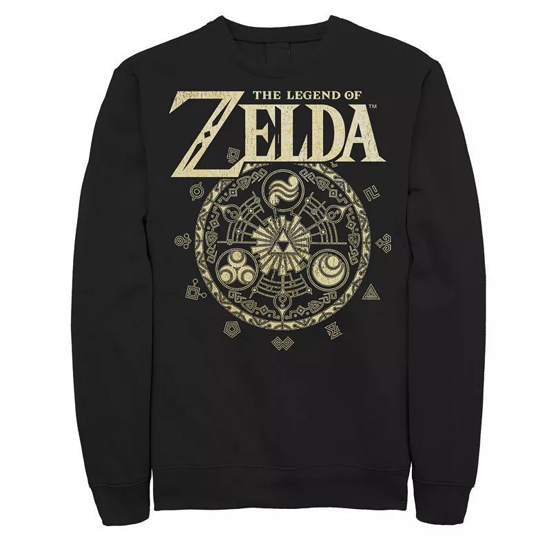 Mens The Legend Of Zelda Circle Emblem Logo Sweatshirt Grey Heather Product Image