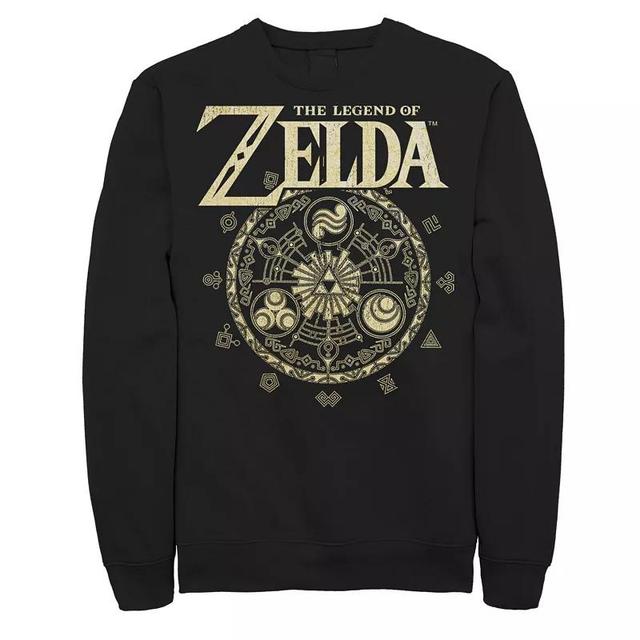 Big & Tall The Legend Of Zelda Circle Emblem Logo Graphic Fleece Pullover, Mens Product Image