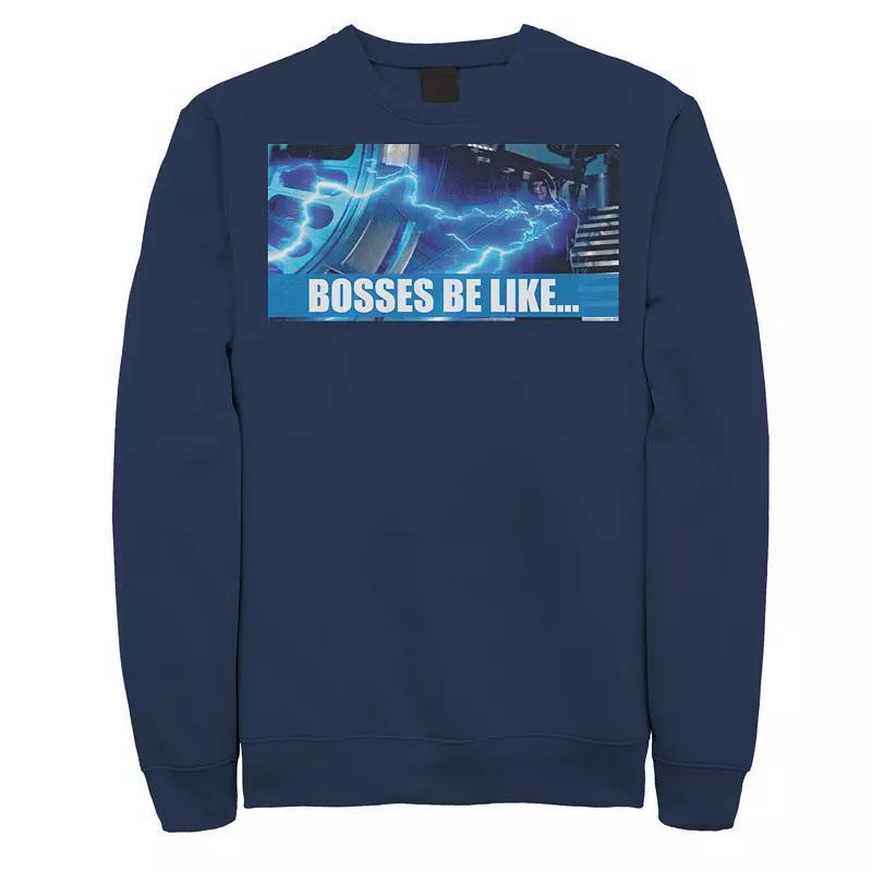 Mens Star Wars Bosses Be Like Meme Sweatshirt Blue Product Image