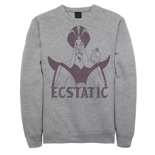 Disneys Aladdin Jafar & Iago Ecstatic Look Mens Sweatshirt Athletic Grey Product Image