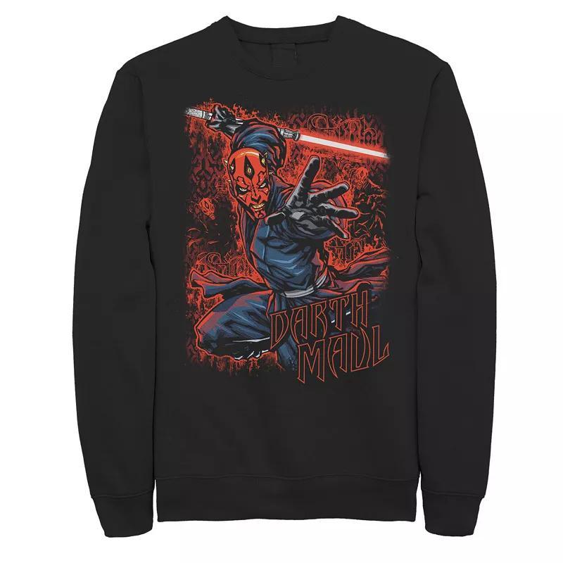 Mens Star Wars Darth Maul Animated Action Sweatshirt Product Image