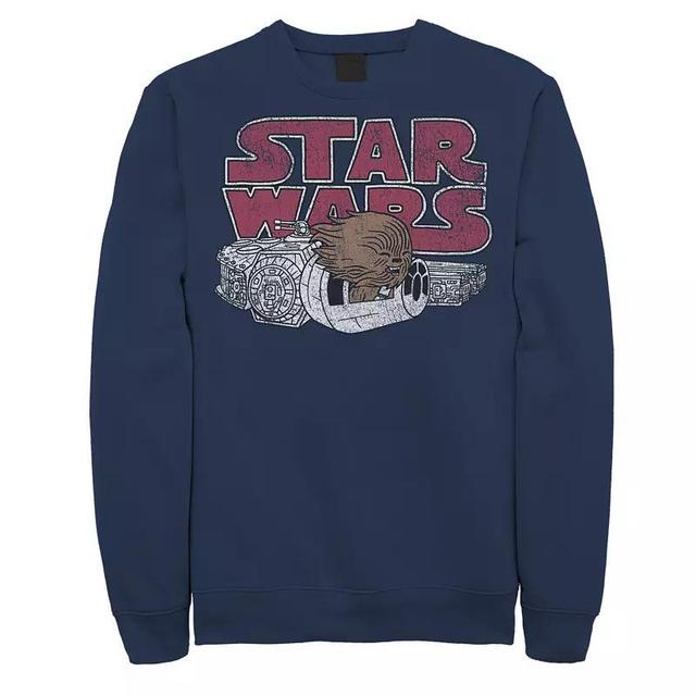 Mens Star Wars Chewbacca Millennium Falcon Doodle Sweatshirt Product Image