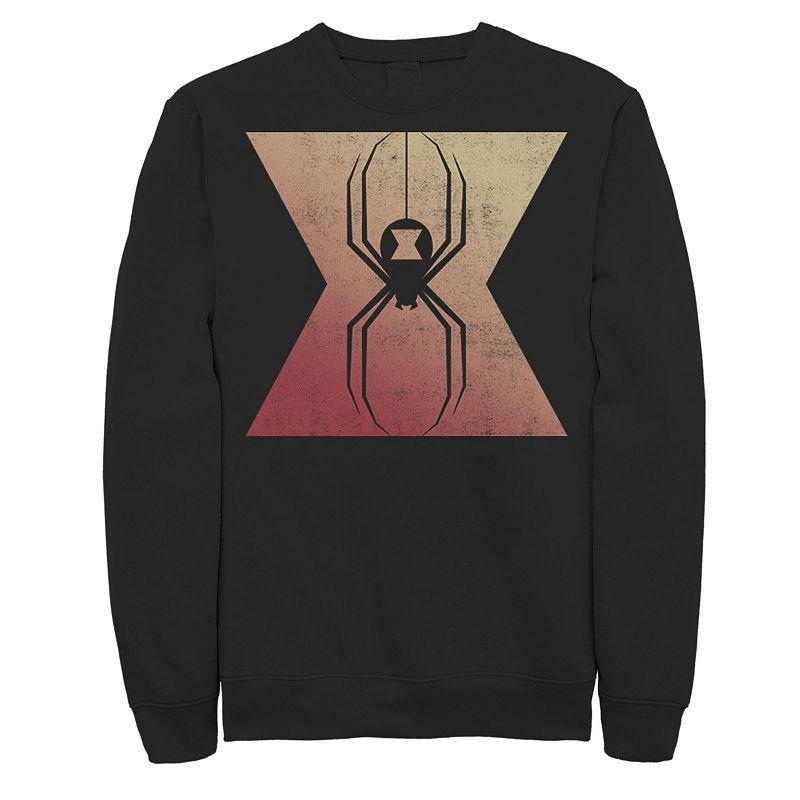 Mens Marvel Black Widow Gradient Spider Logo Sweatshirt Product Image