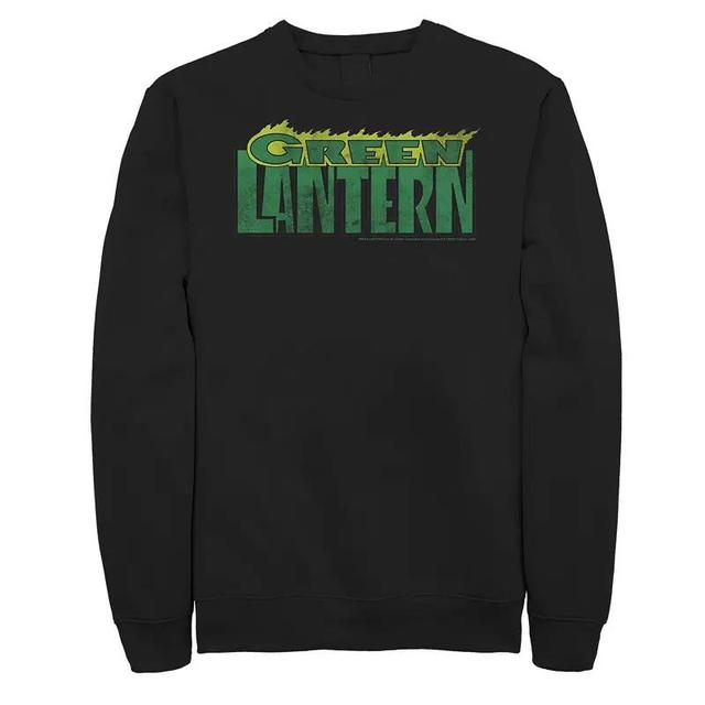 Big & Tall DC Comics The Green Lantern Flame Text Sweatshirt, Mens Product Image