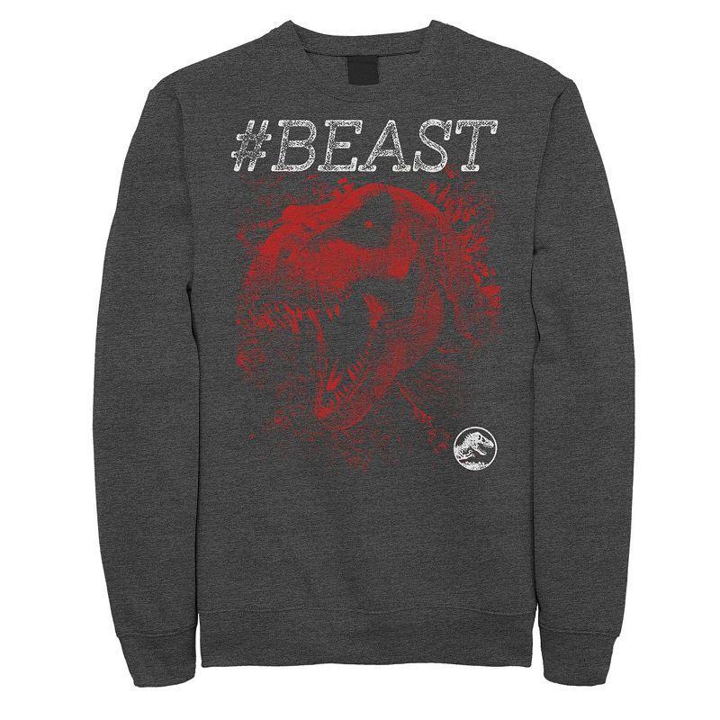 Mens Jurassic World #BEAST T-Rex Bite Fleece Pullover Product Image