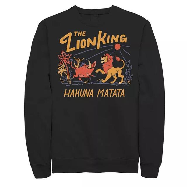 Mens Disney The Lion King Hakuna Matata Bold Text Sweatshirt Product Image