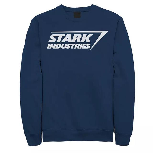 Big & Tall Marvel Iron Man Stark Industries Logo Fleece Sweatshirt, Mens Blue Product Image