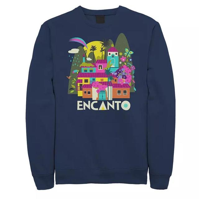 Big & Tall Disney Encanto Village Portrait Sweatshirt, Mens Blue Product Image