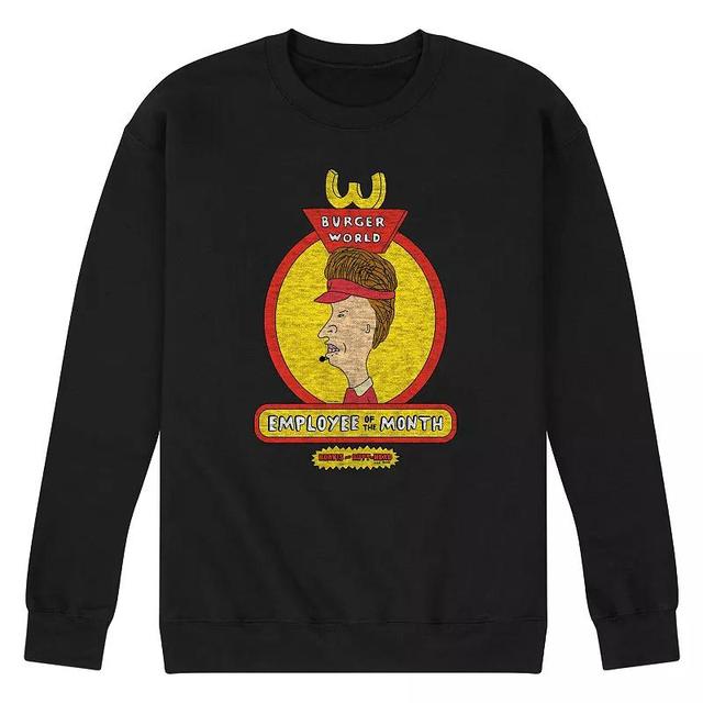 Mens Beavis And Butthead Employee Of The Month Sweatshirt Blue Product Image