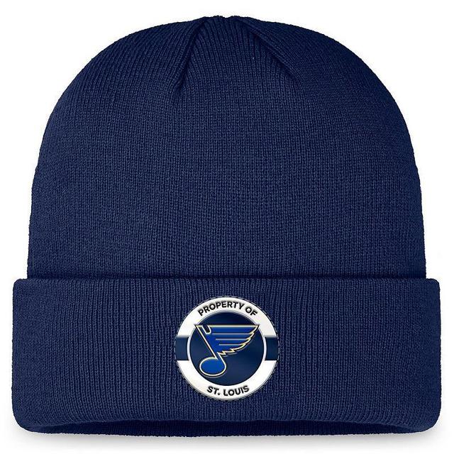 Mens Fanatics St. Louis Blues Authentic Pro Training Camp Cuffed Knit Hat Product Image