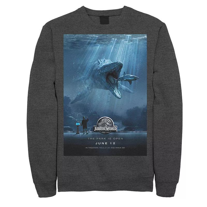 Mens Jurassic World Mosasaurus Movie Poster Sweatshirt Product Image