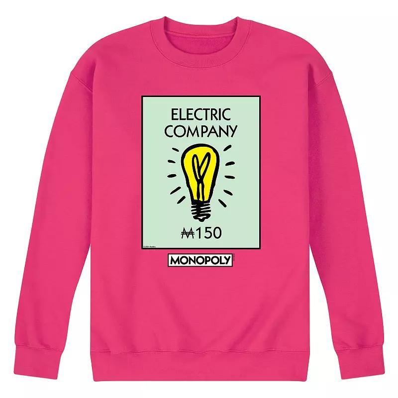 Mens Monopoly Electric Company Fleece Sweatshirt Product Image