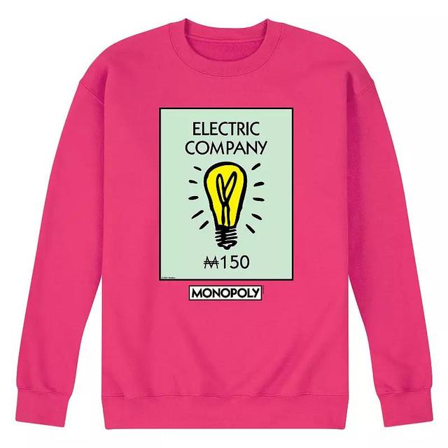 Mens Monopoly Electric Company Fleece Sweatshirt Product Image