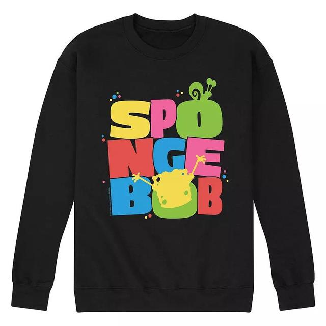 Mens SpongeBob SquarePants Fleece Sweatshirt Product Image