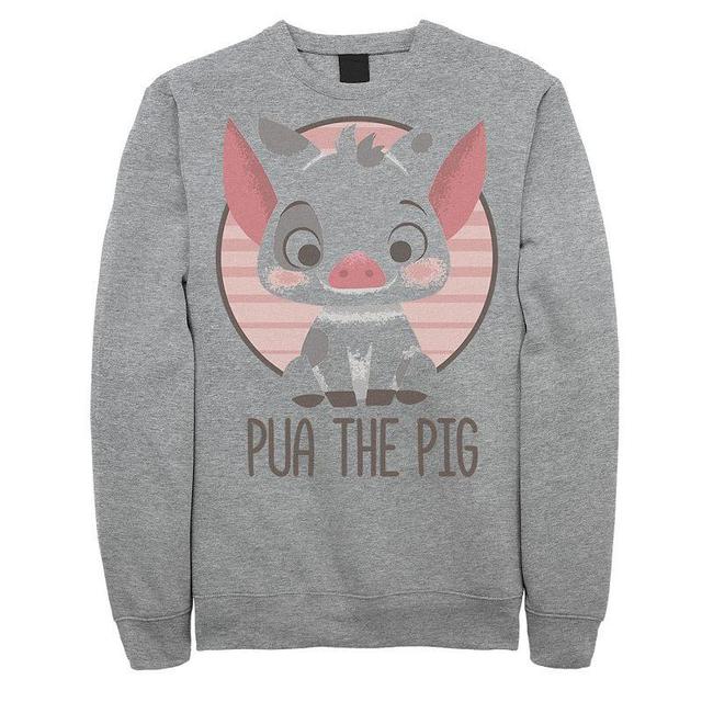 Disneys Moana Pua Mens The Pig Sweatshirt Athletic Grey Product Image