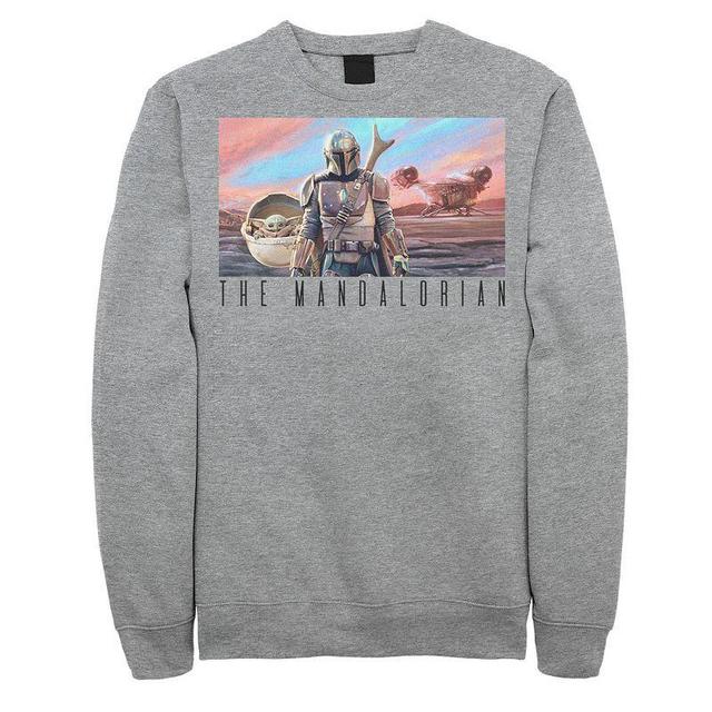 Mens The Mandalorian Colorful Poster Sweatshirt Product Image