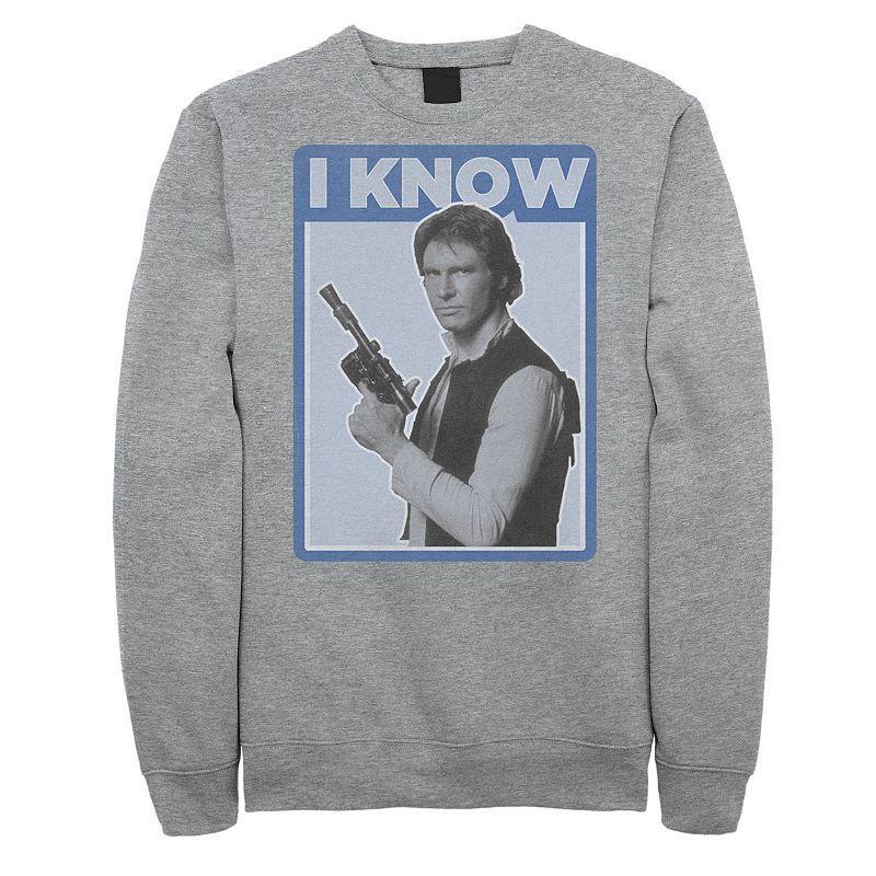 Mens Star Wars Han Solo Iconic Unscripted I KNOW Sweatshirt Product Image