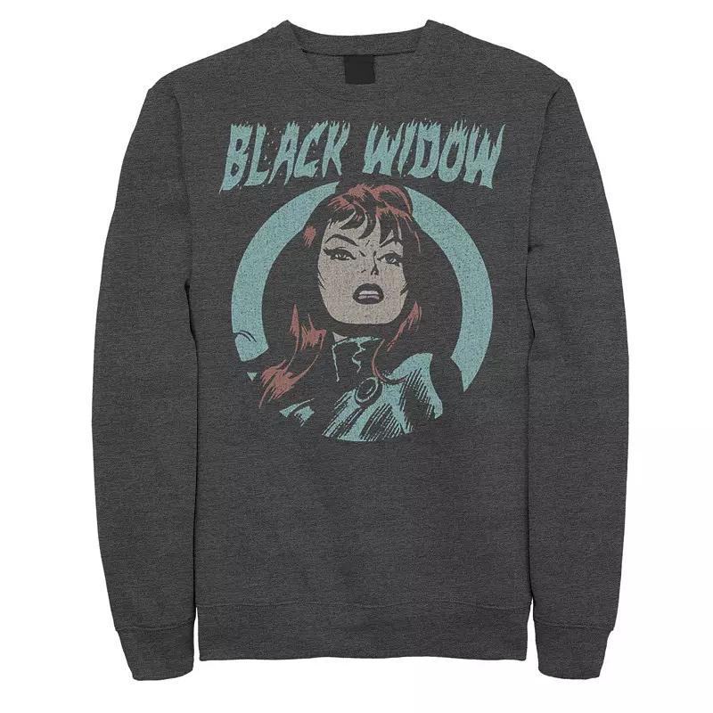 Mens Marvel Grunge Widow Sweatshirt Grey Heather Product Image