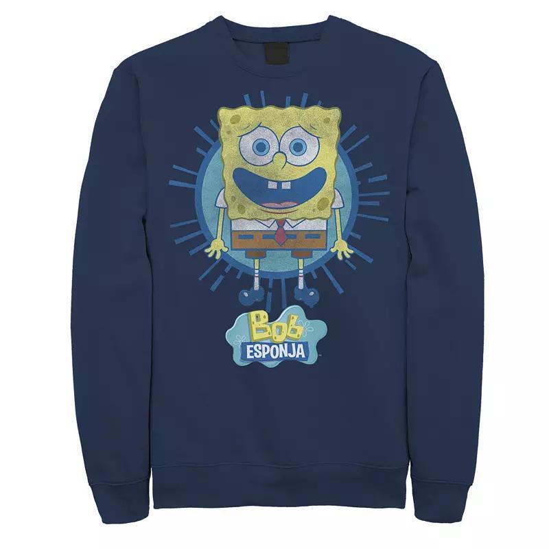 Mens Nickelodeon SpongeBob SquarePants Bob Rays Spanish Sweatshirt Grey Heather Product Image