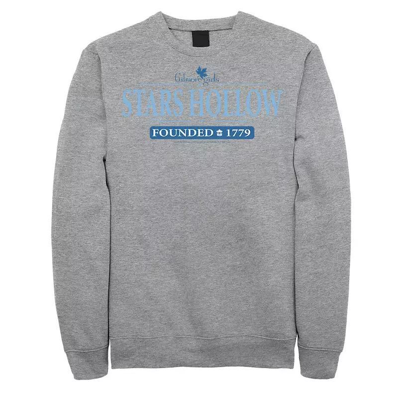 Mens Gilmore Girls Stars Hollow Founded 1779 Sweatshirt Med Grey Product Image