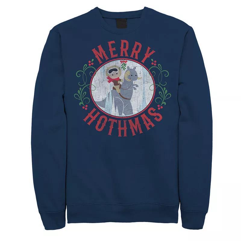 Mens Star Wars Merry Hothmas Sweatshirt Blue Product Image