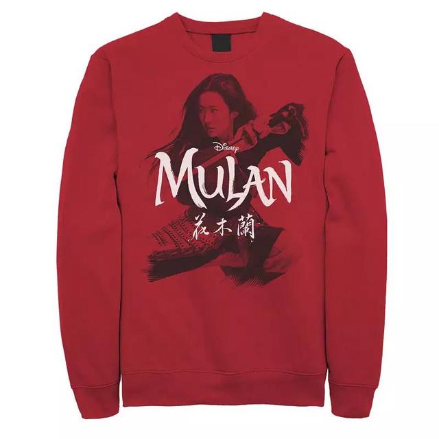 Disneys Mulan Live Action Mens Mulan Action Pose Logo Sweatshirt Product Image