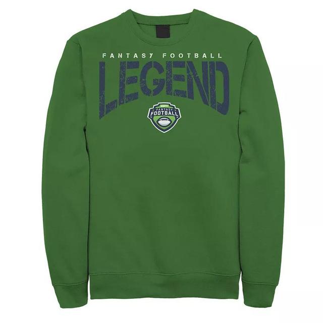 Mens ESPN Fantasy Football Legend Distressed Blue Text Sweatshirt Product Image