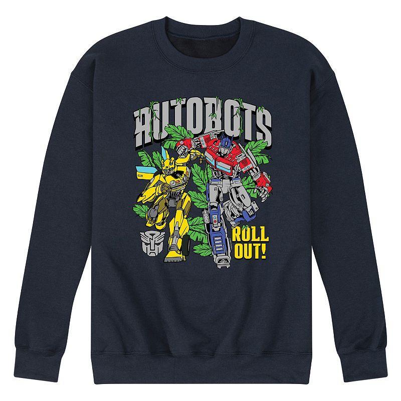 Mens Transformers Autobots Roll Out Fleece Sweatshirt Black Product Image