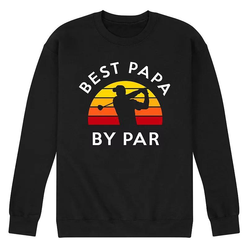 Mens Best Papa By Par Golf Graphic Sweatshirt Product Image