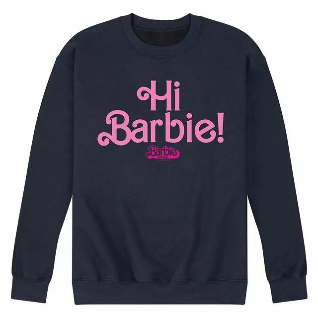 Mens Barbie The Movie Hi Barbie Fleece Sweatshirt Product Image