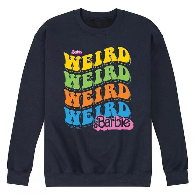 Mens Barbie The Movie Weird Barbie Fleece Sweatshirt Blue Product Image