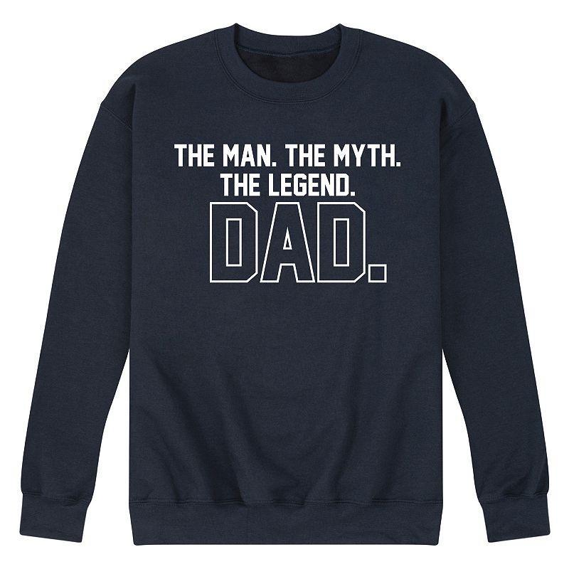 Mens The Legend Dad Fleece Sweatshirt Black Product Image