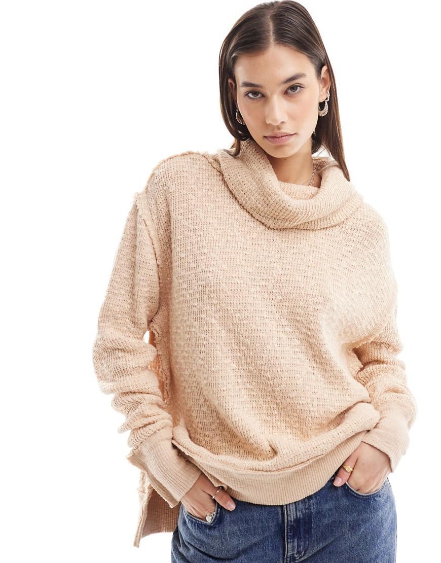 Free People roll neck slouchy sweater Product Image