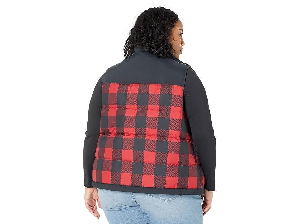 L.L.Bean Plus Size Mountain Classic Down Vest Print (Rich Buffalo Plaid) Women's Clothing Product Image