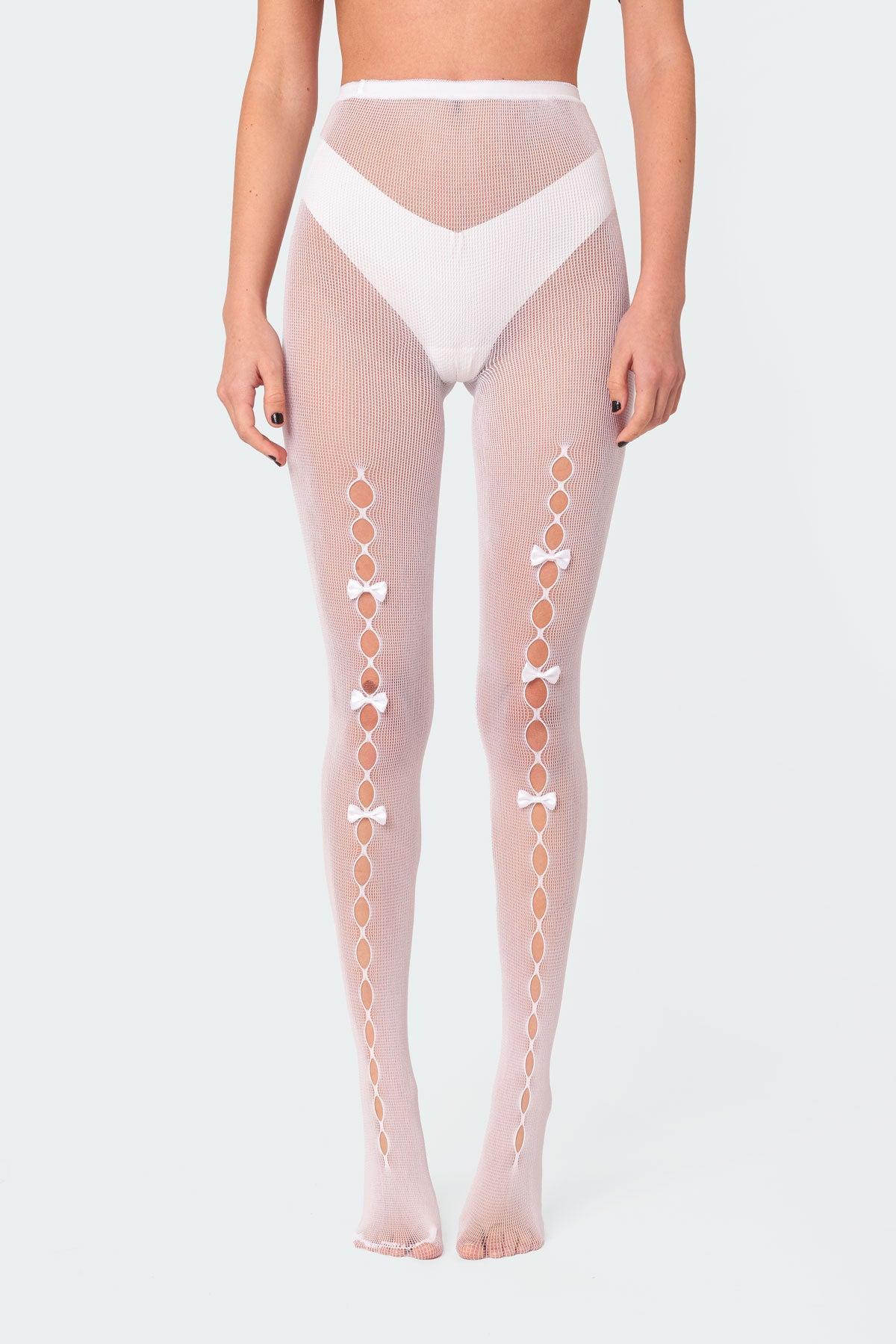 Bowtie Cutout Tights Product Image