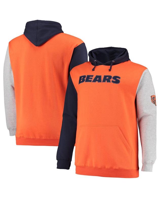 Mens Navy Chicago Bears Big and Tall Pullover Hoodie - Navy Product Image