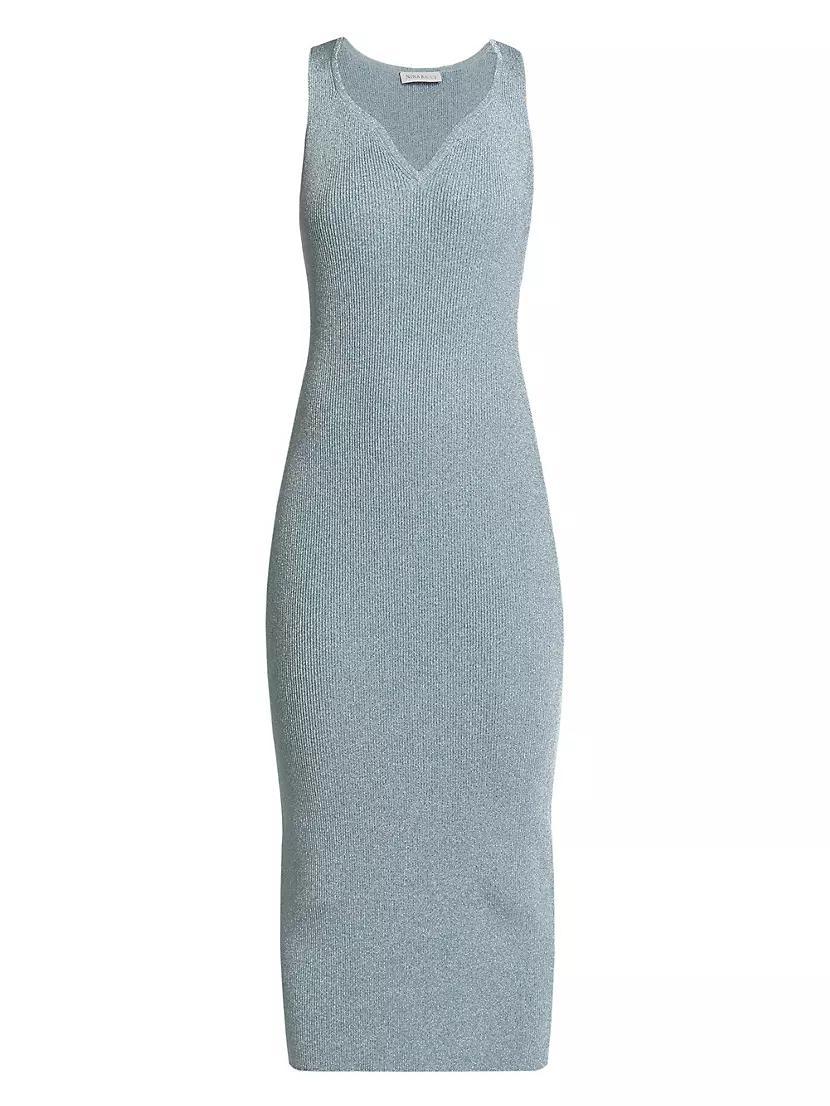 Glittery Sleeveless Midi-Dress Product Image