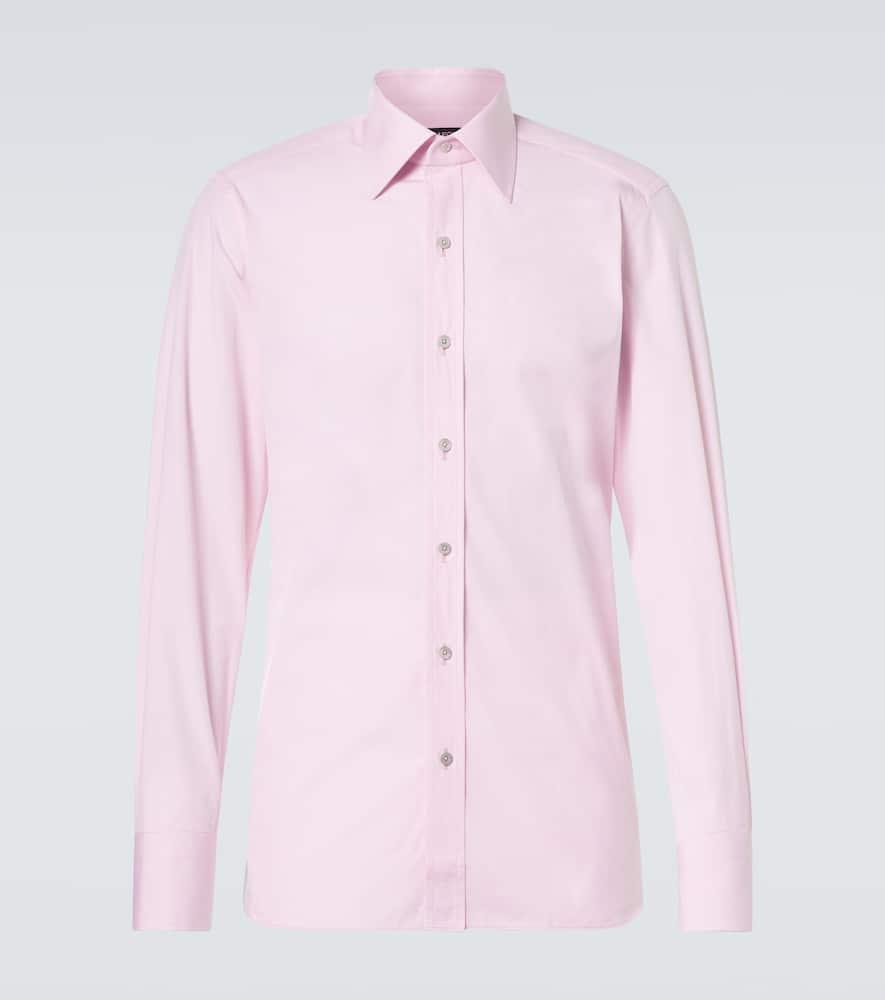 TOM FORD Poplin Slim Fit Shirt In Pink Product Image