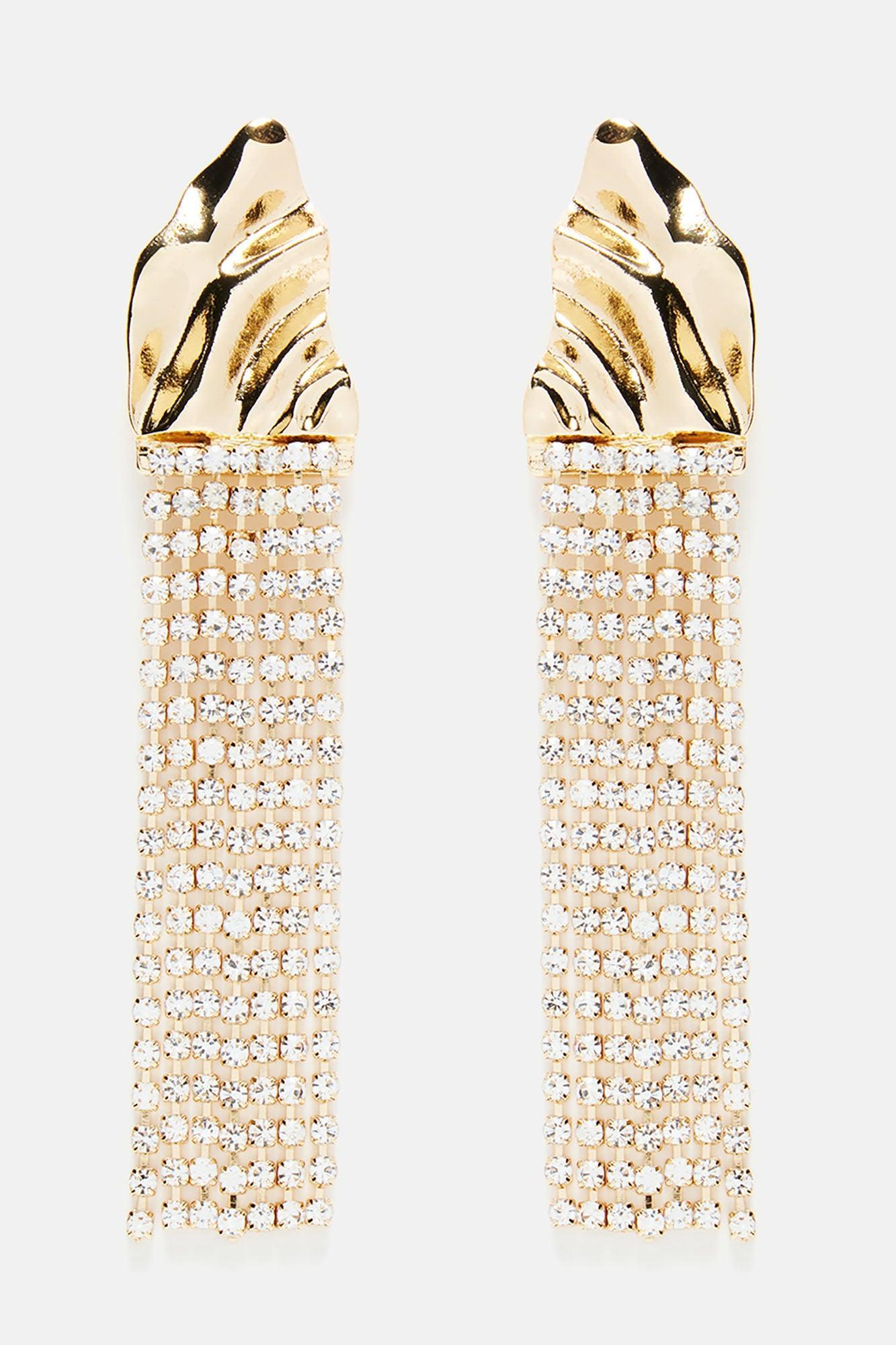 Night In Dubai Earrings - Gold Product Image