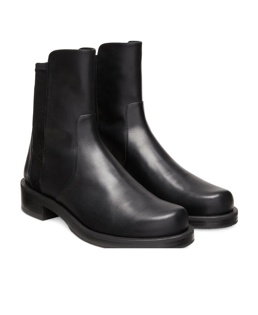 STUART WEITZMAN 35mm Ankle-length Leather Boots In Black Product Image