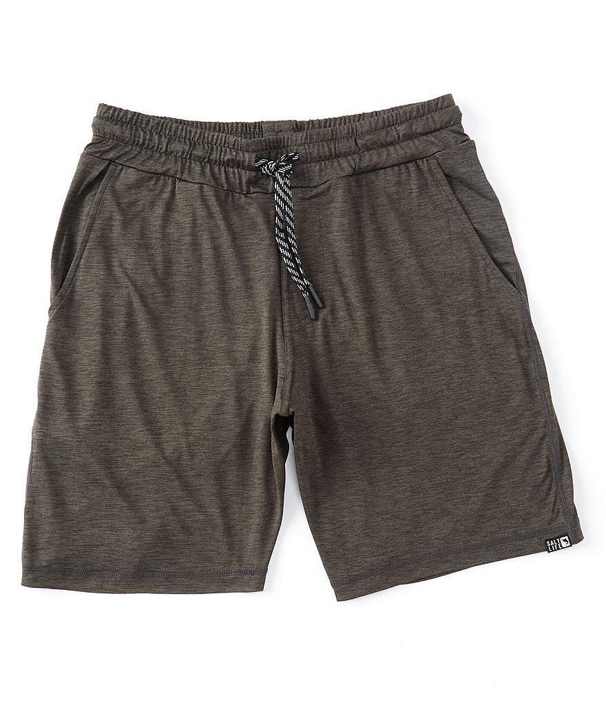 Salt Life Stride 19#double; Outseam Heathered-Knit Shorts Product Image