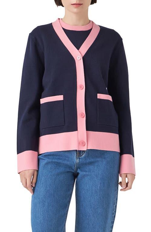 English Factory Contrast Cardigan Product Image