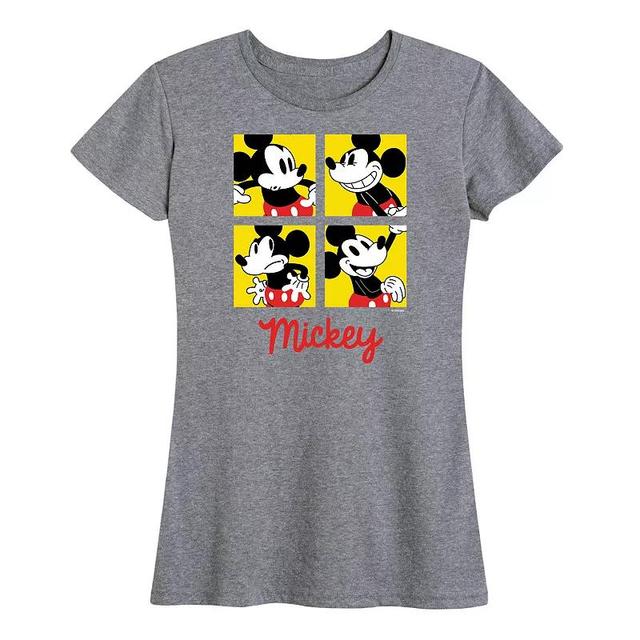 Disneys Mickey Mouse Womens Grid Graphic Tee Product Image