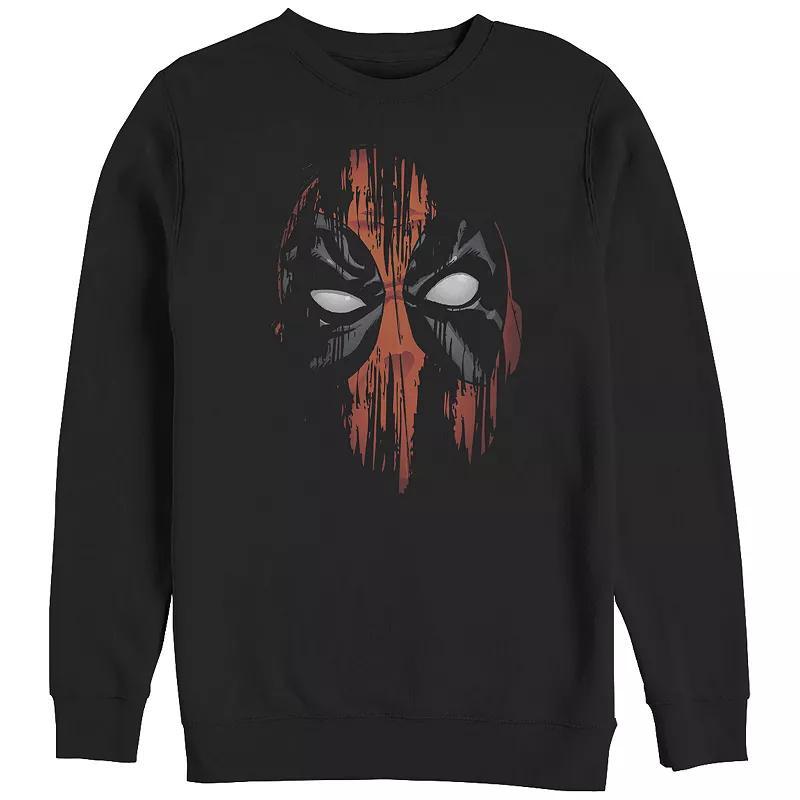 Big & Tall Marvel Deadpool Distressed Mask Graphic Fleece, Mens Product Image